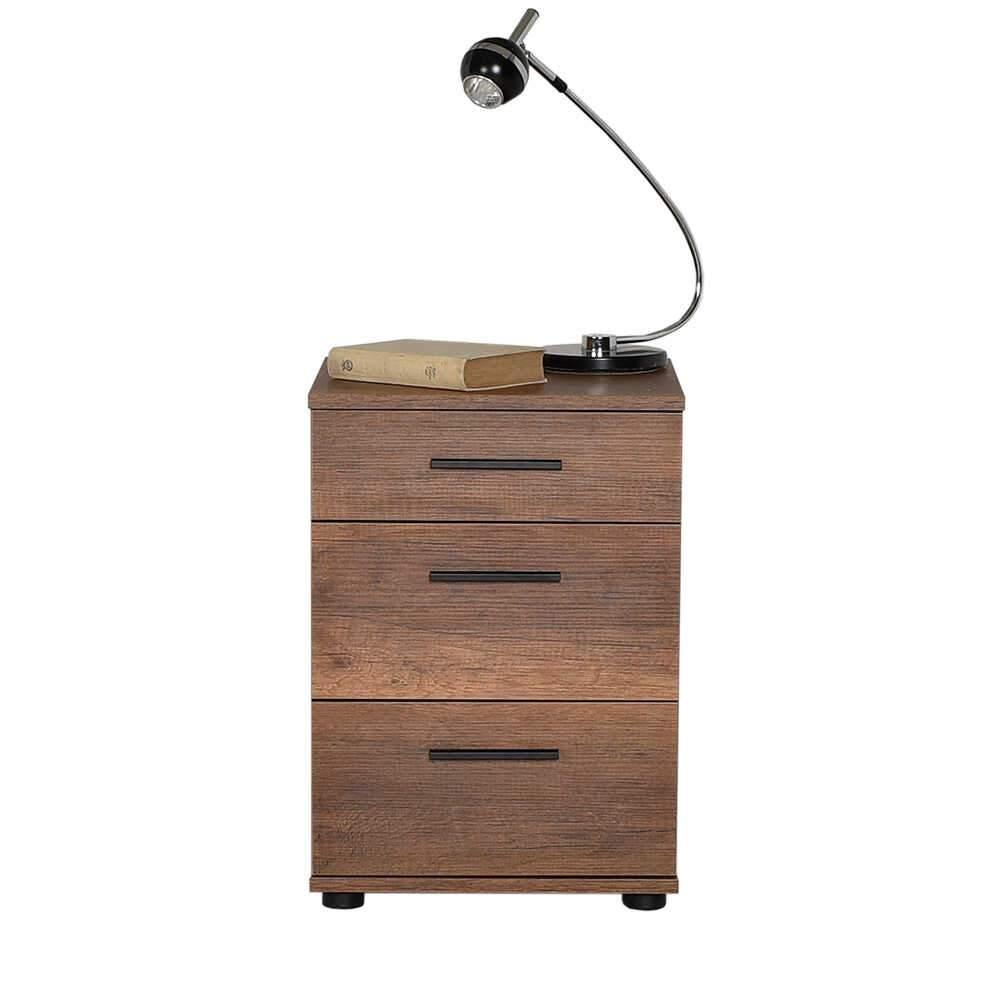 Noptiera Adore Trendline, 3 sertare, 40x57x39 cm - Maro