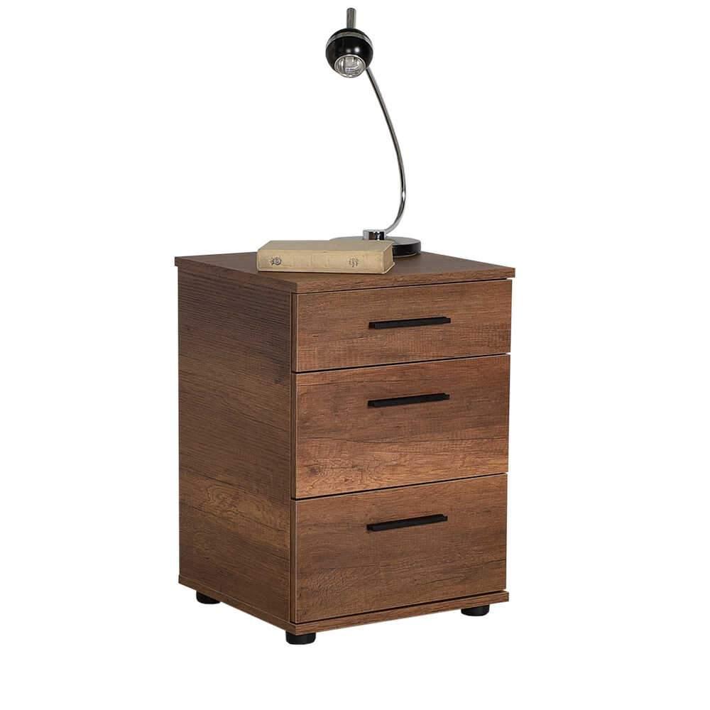 Noptiera Adore Trendline, 3 sertare, 40x57x39 cm - Maro
