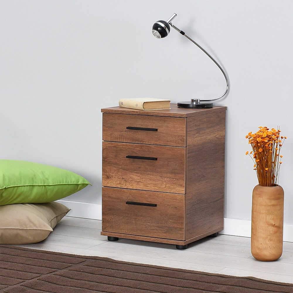Noptiera Adore Trendline, 3 sertare, 40x57x39 cm - Nuc