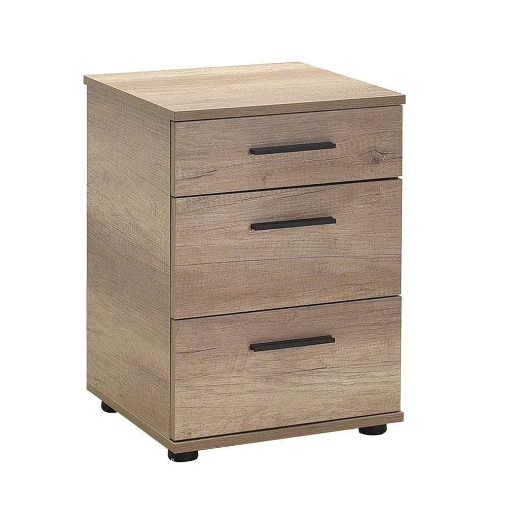 Noptiera Adore Trendline, 3 sertare, 40x57x39 cm - Natur