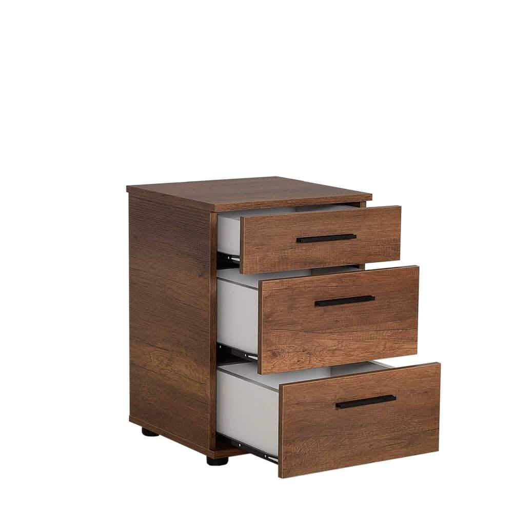 Noptiera Adore Trendline, 3 sertare, 40x57x39 cm - Nuc