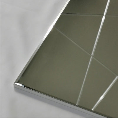 Oglinda decorativa Logon, Argint, 130x62x2 cm