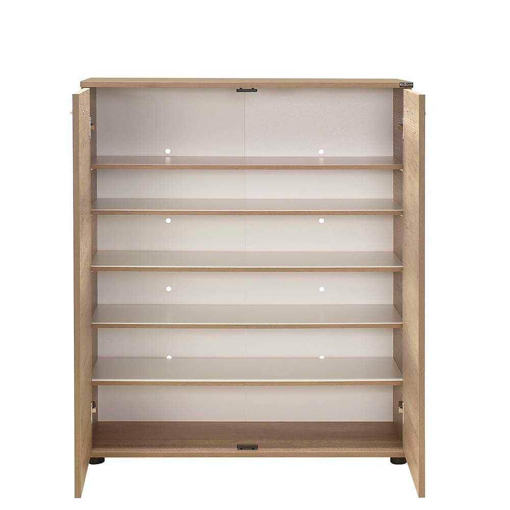 Pantofar Adore Elegance, 2 usi, 5 rafturi, capacitate 24 perechi incaltaminte, 91 x 108 x 35 cm - Natur