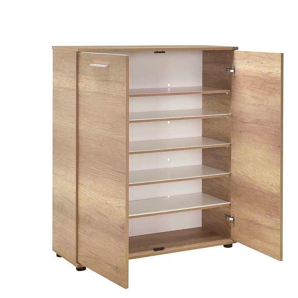 Pantofar Adore Elegance, 2 usi, 5 rafturi, capacitate 24 perechi incaltaminte, 91 x 108 x 35 cm - Natur