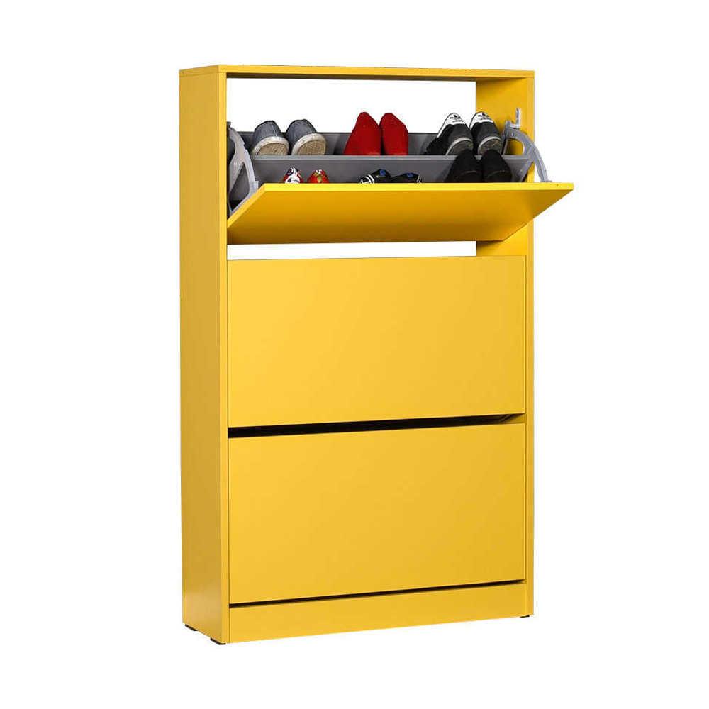 Pantofar Adore Max Plus, 18 Perechi, 3 Compartimente, 73x119x26 cm - Galben