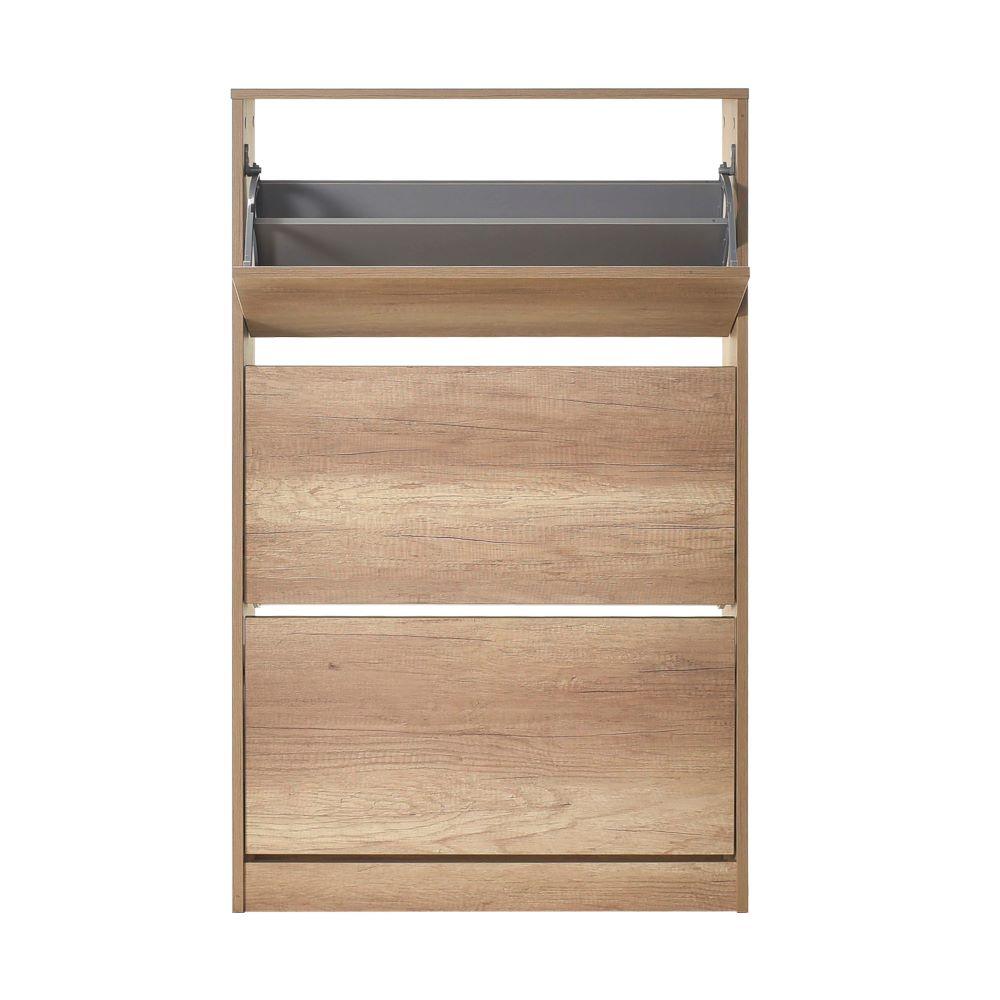 Pantofar Adore Max Plus, 18 Perechi, 3 Compartimente, 73x119x26 cm - Natur