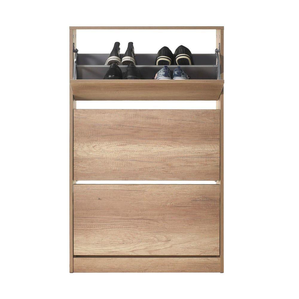 Pantofar Adore Max Plus, 18 Perechi, 3 Compartimente, 73x119x26 cm - Natur