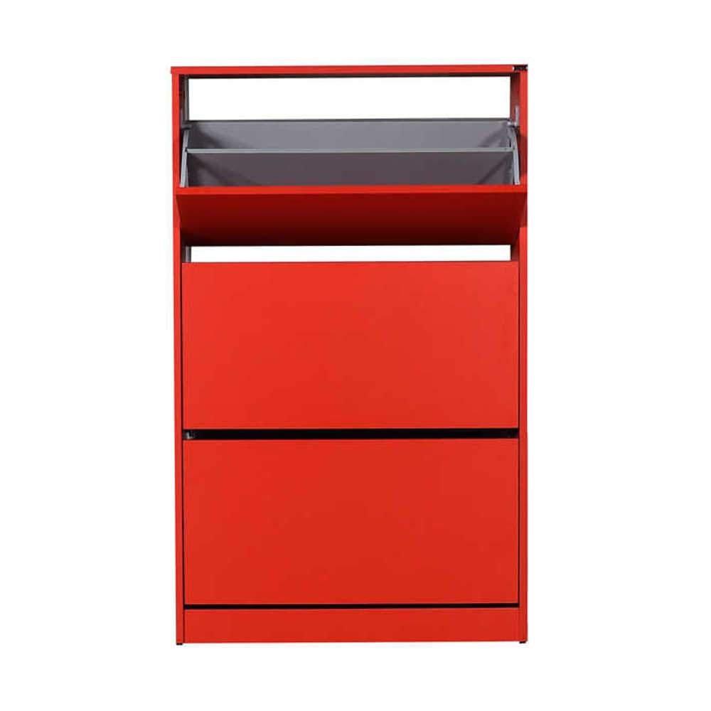 Pantofar Adore Max Plus, 18 Perechi, 3 Compartimente, 73x119x26 cm - Rosu