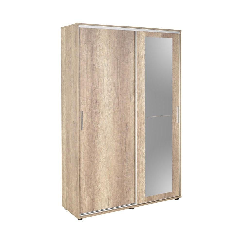 Pantofar Adore Porto cu cuier, 2 usi cu oglinda, 12 rafturi, capacitate 35 perechi incaltaminte, 120 x 212 x 40 Cm