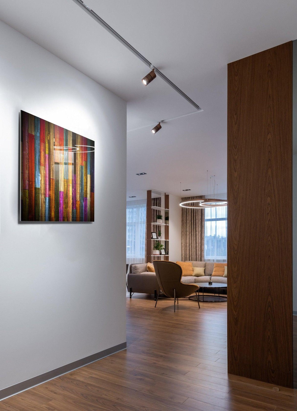 Pictură decorativă din sticlă temperată Pride- 70 x 100, Multicolor, 100x3x70 cm