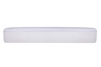 Protectie de pat double, Alb, 200 x 180 cm,100% Bumbac Ranforce
