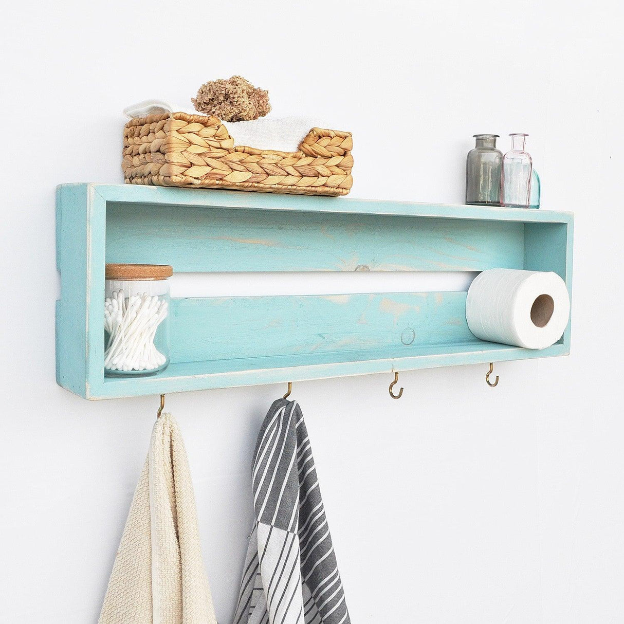 Raft de bucătărie RAF213, Albastru, 70x21x10 cm