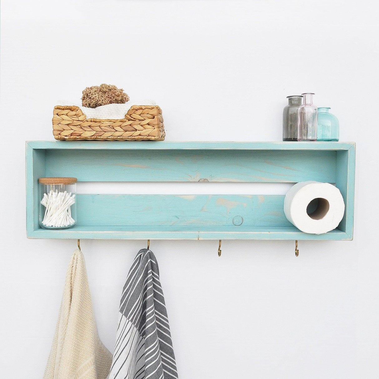 Raft de bucătărie RAF213, Albastru, 70x21x10 cm