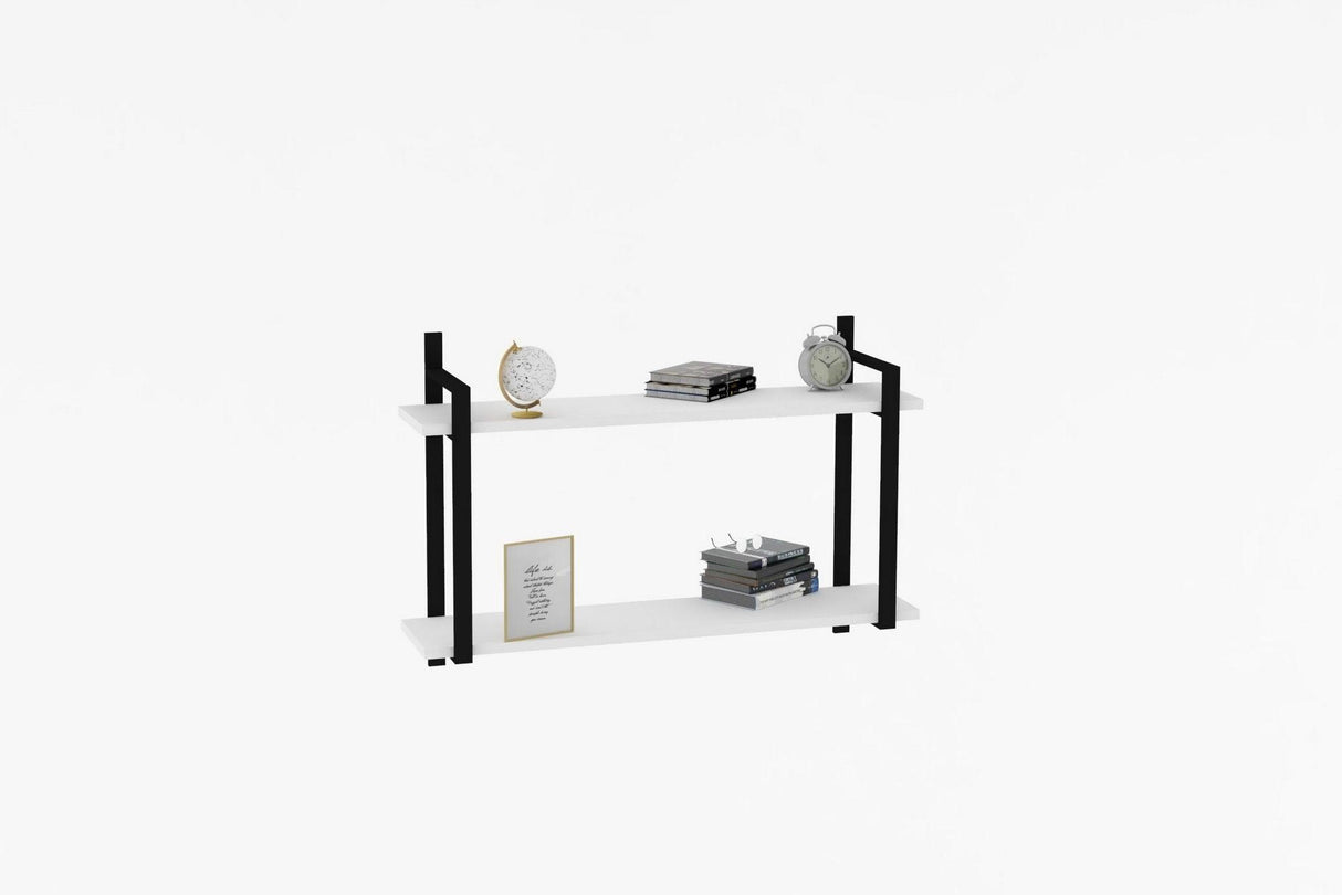 Raft de perete Abat, Alb, 90 x 60 x 22 cm