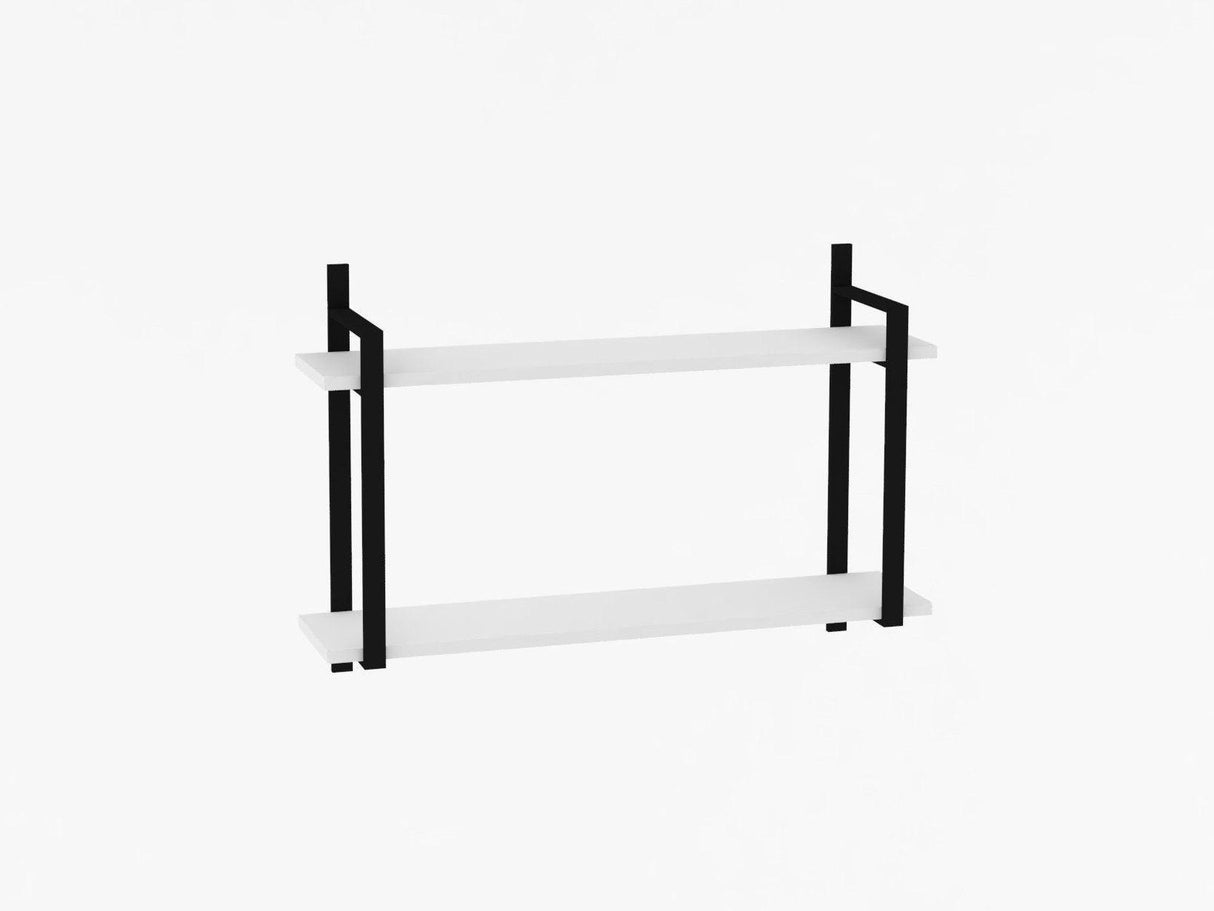 Raft de perete Abat, Alb, 90 x 60 x 22 cm