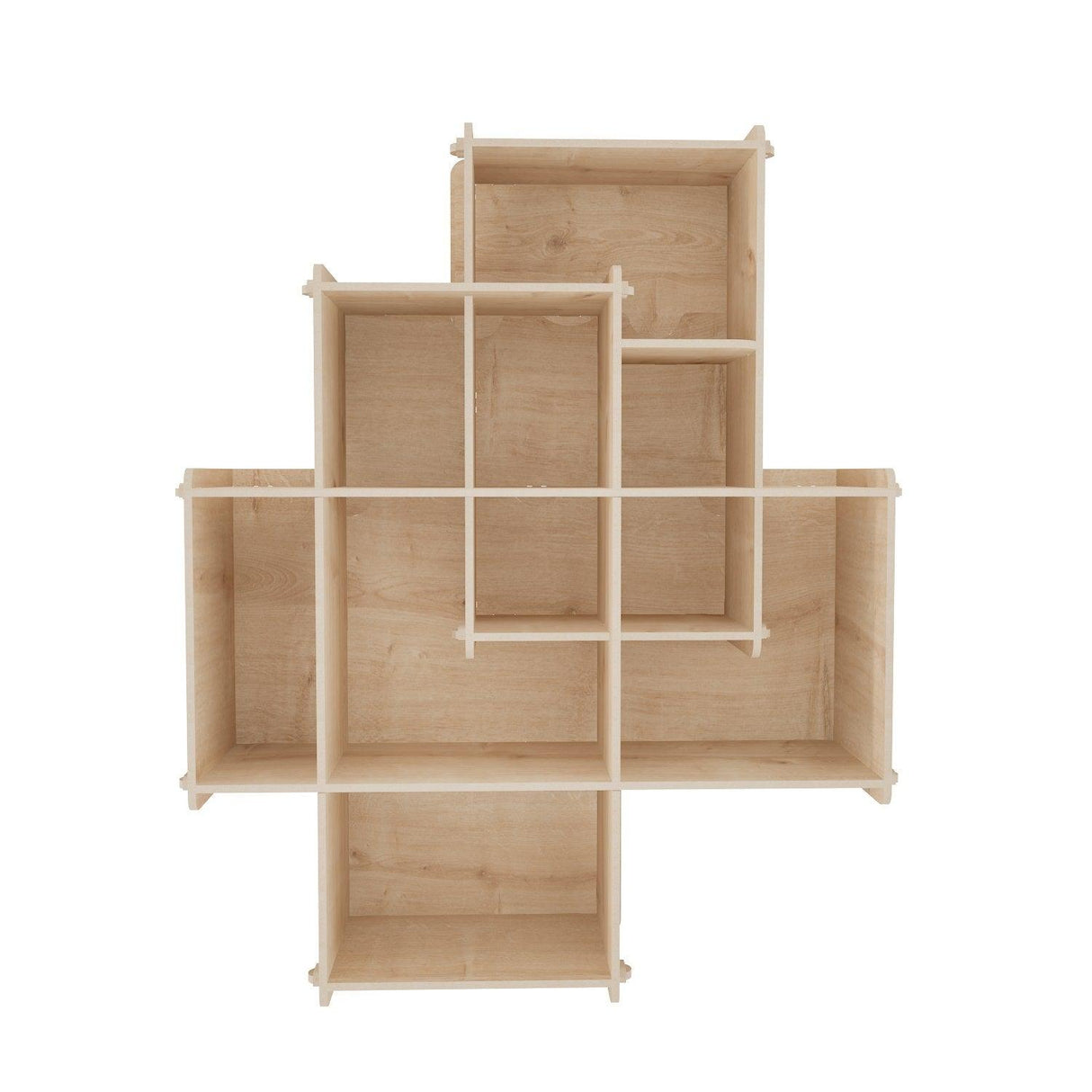 Raft De Perete Adis cu 5 Rafturi, Stejar, 70 X 89 X 21 Cm