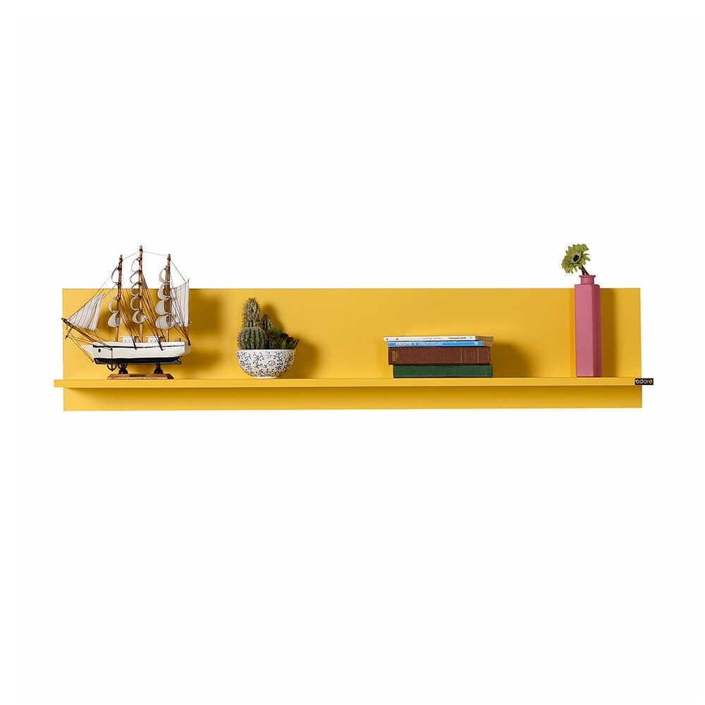Raft de perete Adore Optimal, 120x25x20 cm - Galben