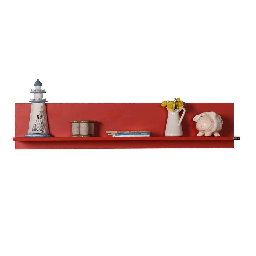 Raft de perete Adore Optimal, 120x25x20 cm - Rosu