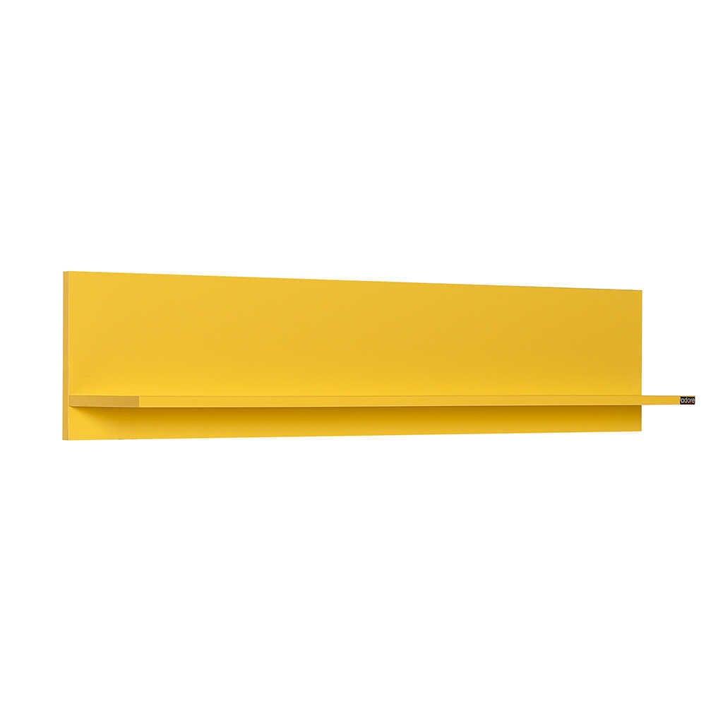 Raft de perete Adore Optimal, 120x25x20 cm - Galben