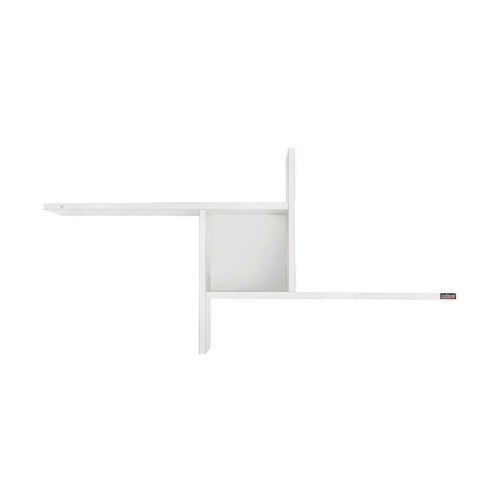 Raft de perete Adore Windmill cu 3 Compartimente, 100x50x18 cm - Alb