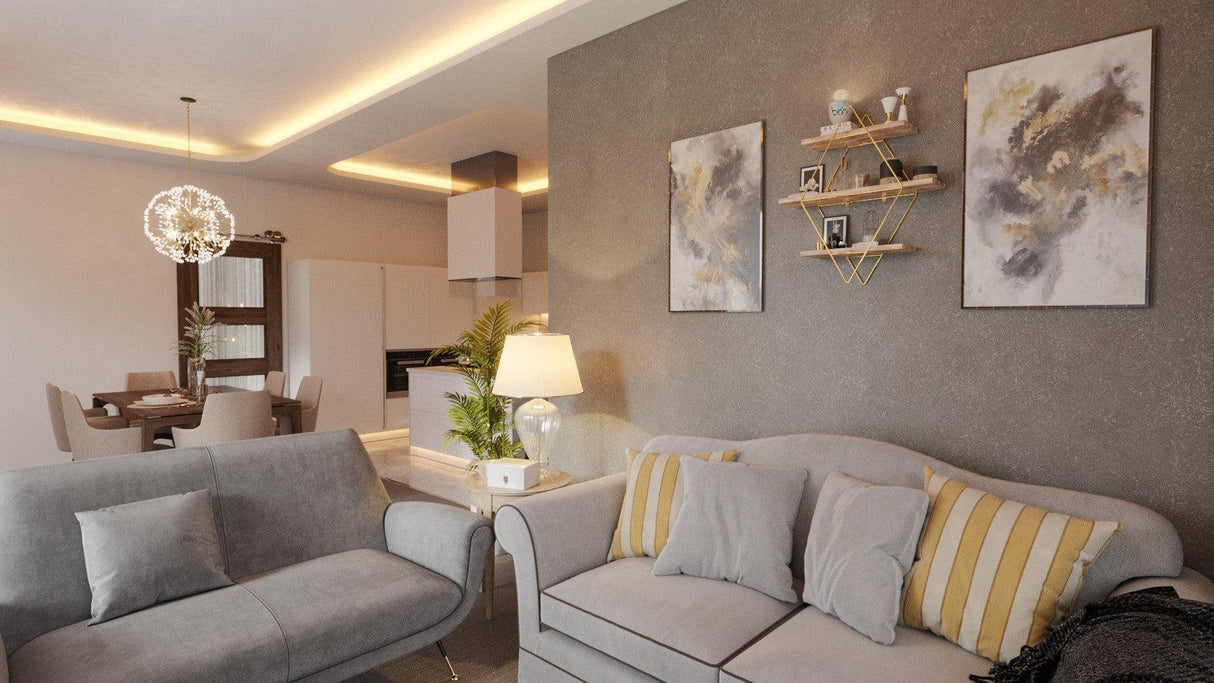 Raft de Perete Baie Karizma Raf, Aur, 70 x 16 x 60 cm