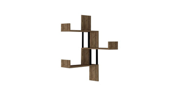 Raft de perete Biat, 3 Rafturi, Stejar, 105 x 60 x 20 cm