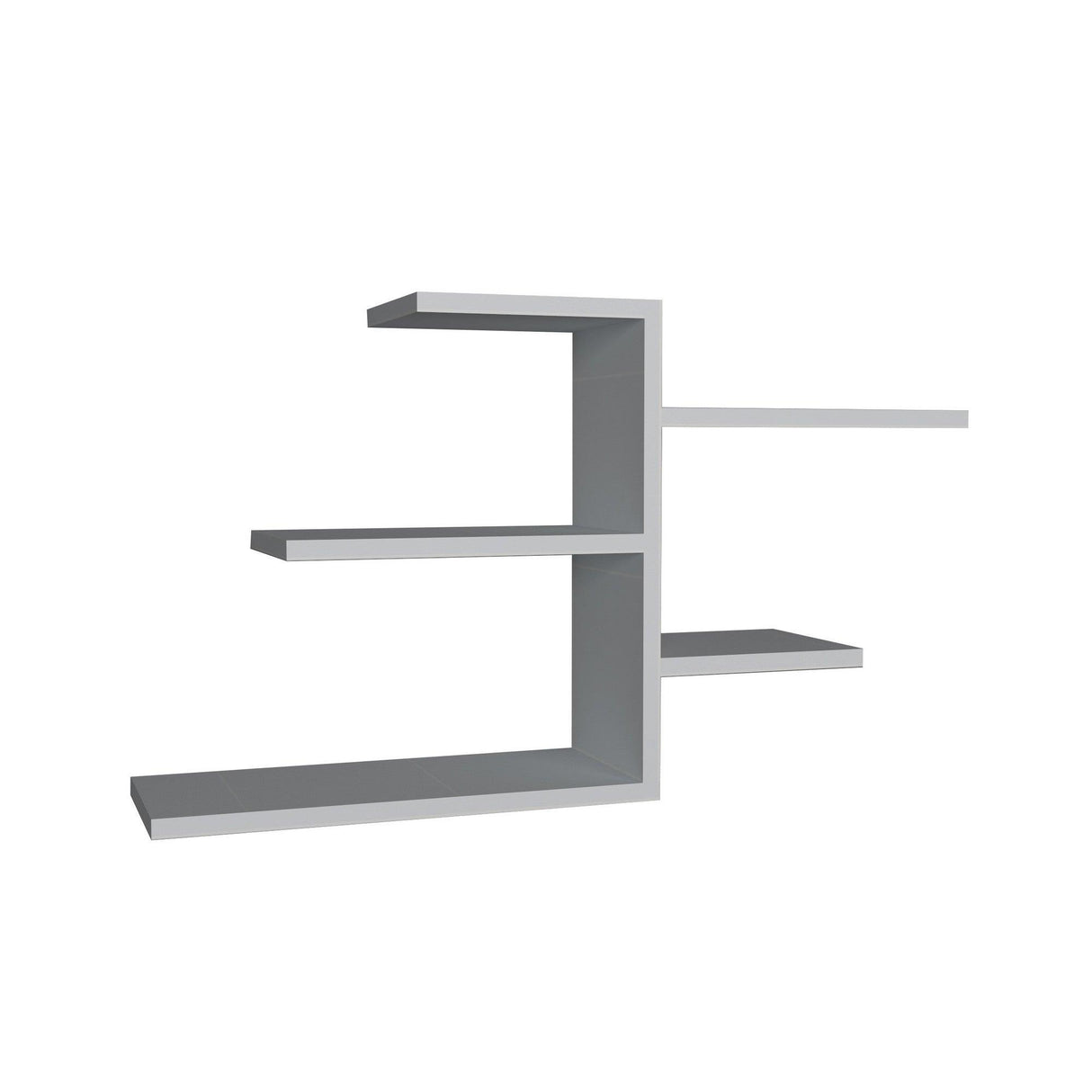 Raft de perete Gami, 5 Rafturi, Alb, 83 x 48 x 20 cm