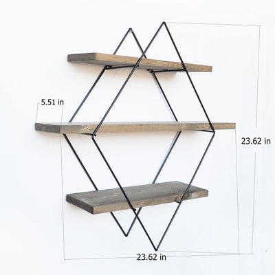 Raft de perete Kube, Nuc, 60x60x14 cm