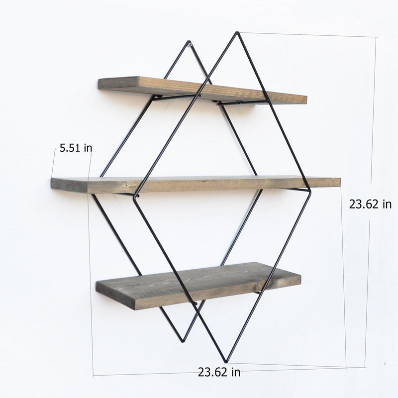 Raft de perete Kube, Nuc, 60x60x14 cm