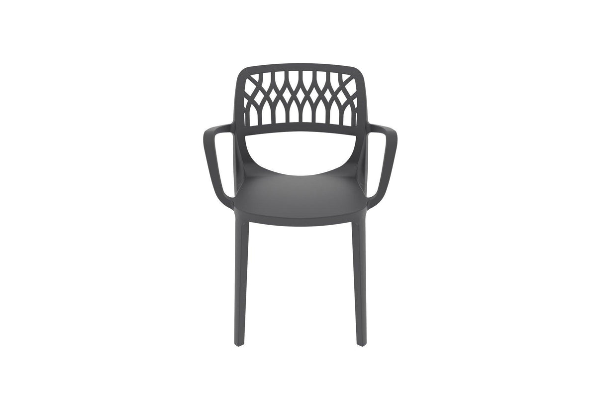 Scaun de gradina Elsa - Anthracite, Gri, 58x82x52 cm