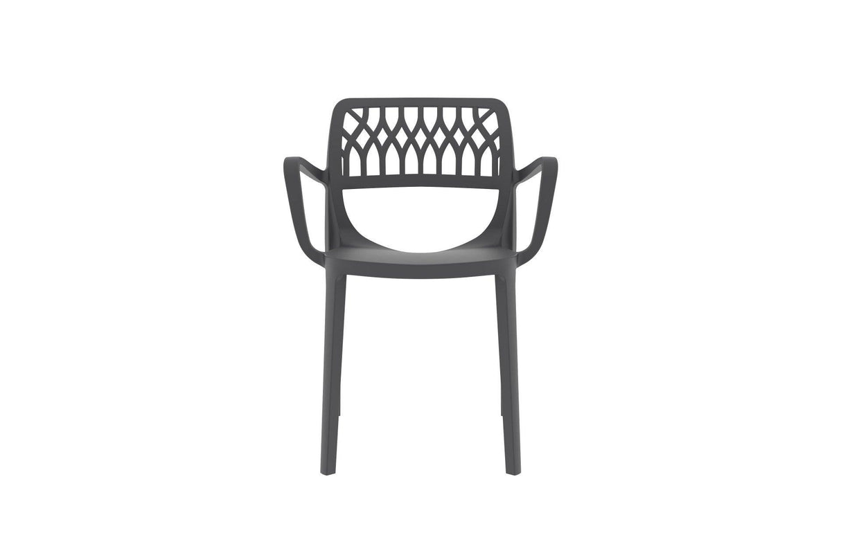 Scaun de gradina Elsa - Anthracite, Gri, 58x82x52 cm