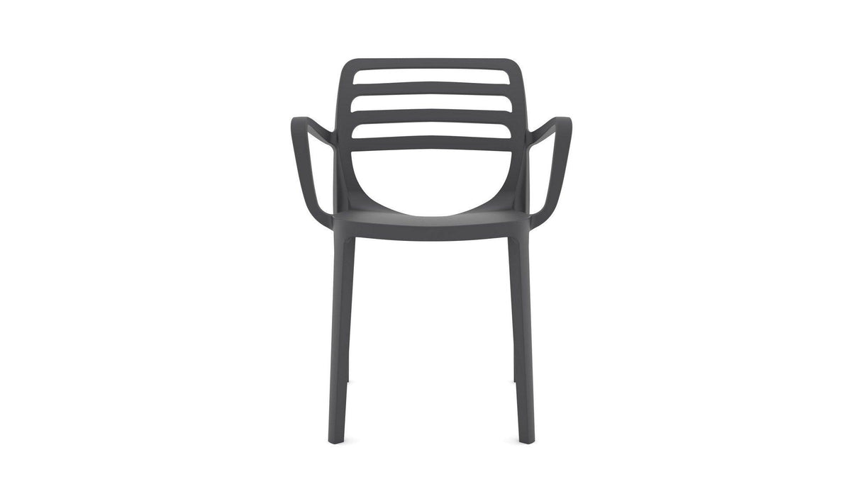 Scaun de gradina Laura - Anthracite, Gri, 58x82x52 cm