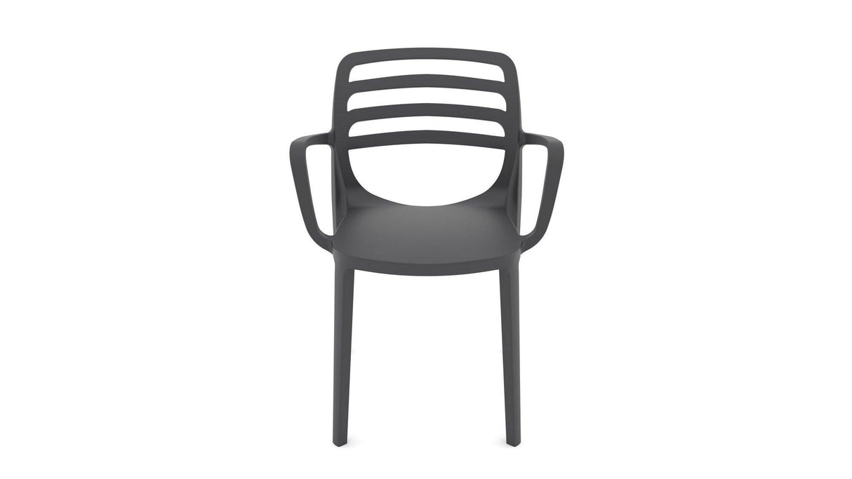 Scaun de gradina Laura - Anthracite, Gri, 58x82x52 cm