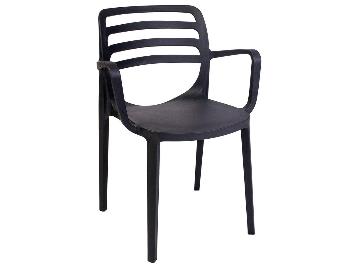 Scaun de gradina Laura - Anthracite, Gri, 58x82x52 cm