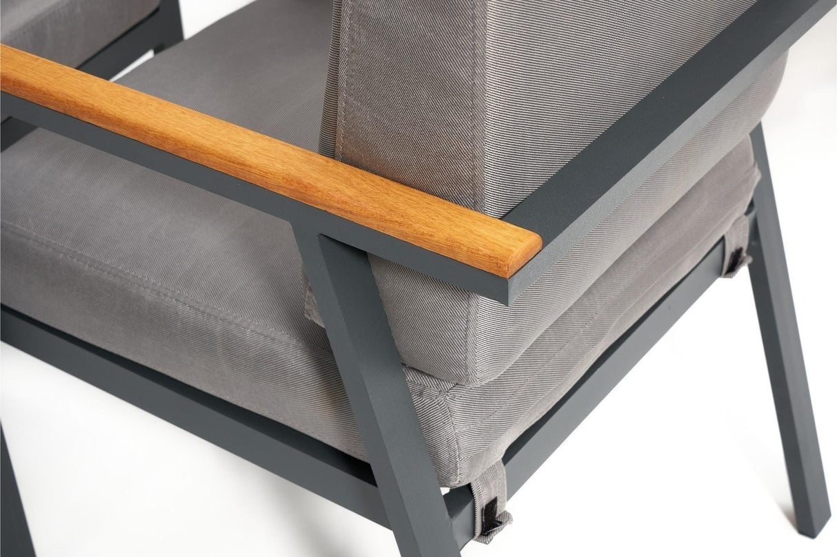 Scaun de Gradina Papatya, Gri, 58 X 90 X 64 Cm