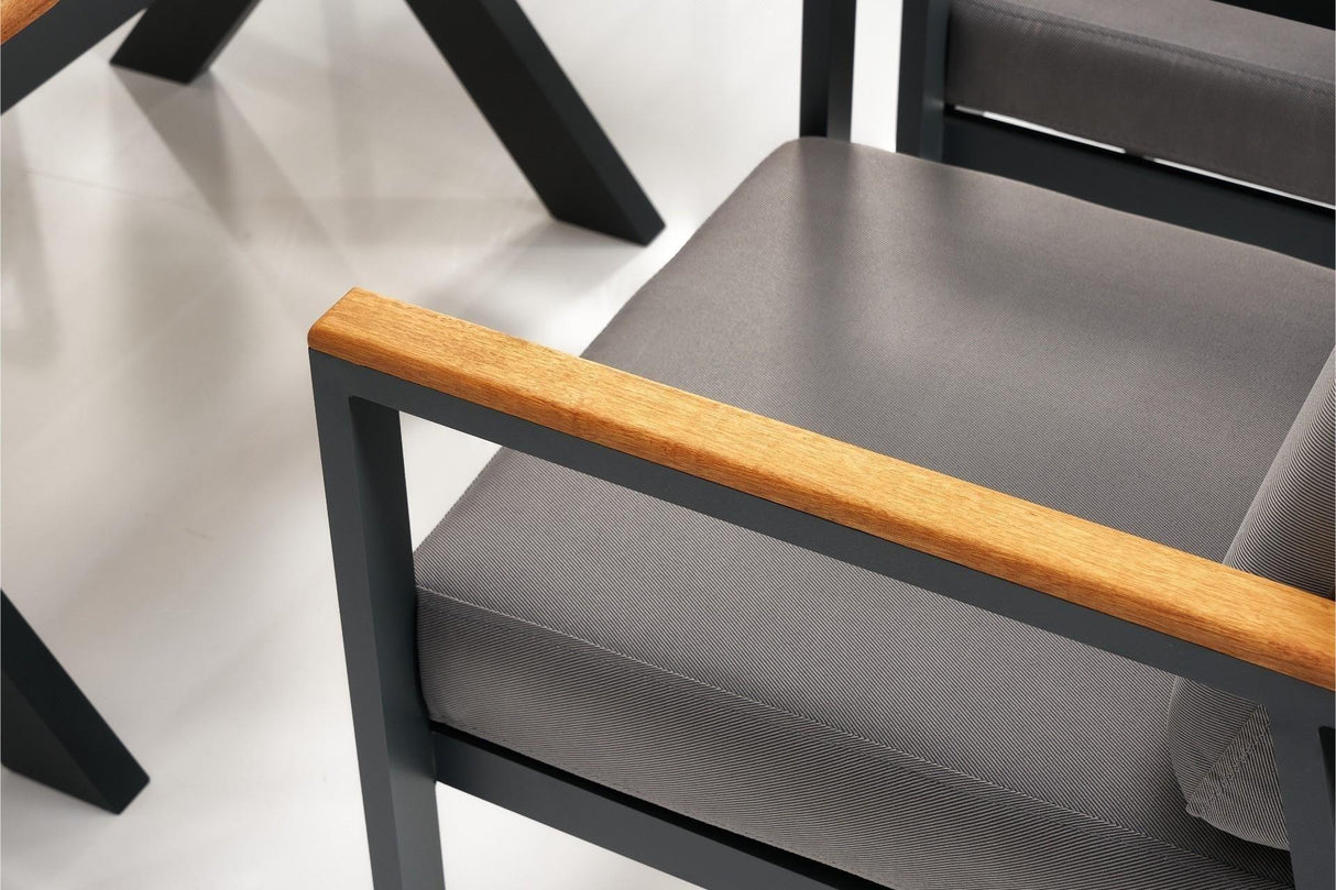 Scaun de Gradina Papatya, Gri, 58 X 90 X 64 Cm