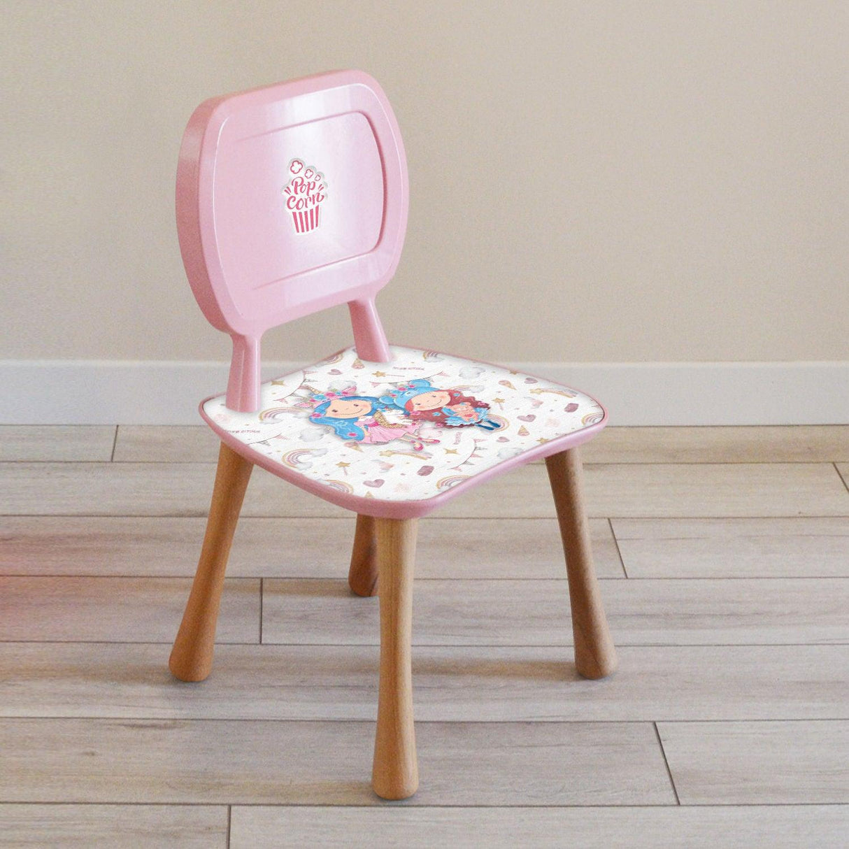 Scaun pentru copii Smurf, Multicolor, 32x36x60 cm