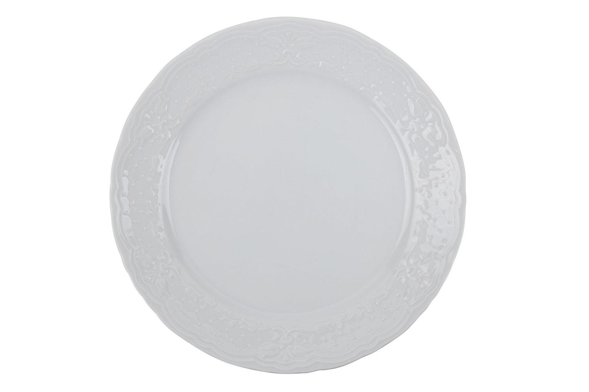 Serviciu de masa, 24 piese, Portelan, Alb