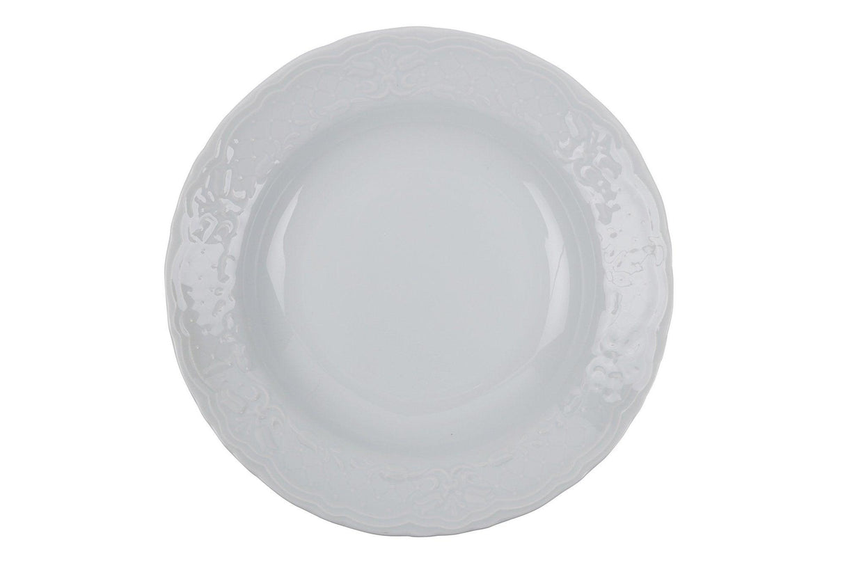 Serviciu de masa, 24 piese, Portelan, Alb