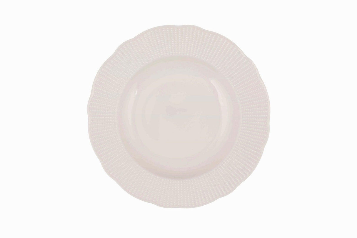 Serviciu de masa, 24 piese, , Portelan, Alb