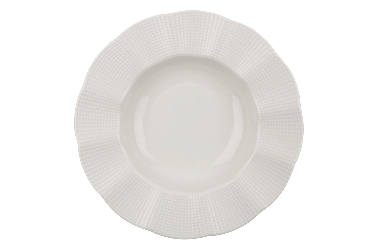 Serviciu de masa, 24 piese, Portelan, Crem