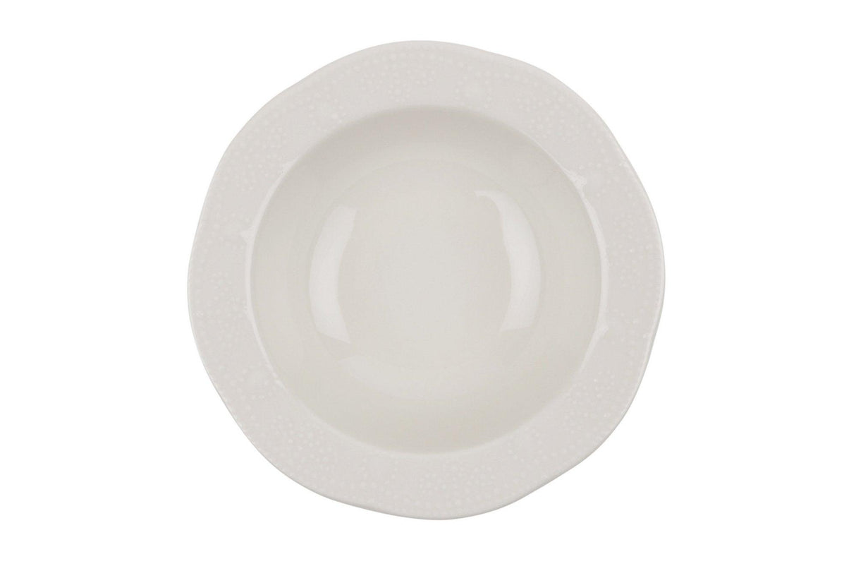 Serviciu de masa, 24 piese, Portelan, Crem