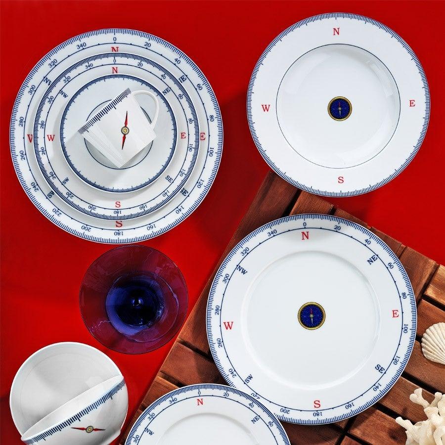 Serviciu de masa, 24 piese, Portelan, Multicolor