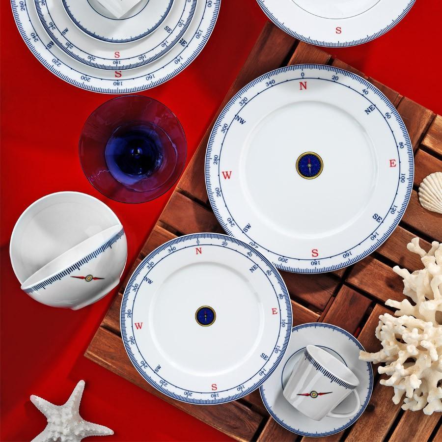 Serviciu de masa, 24 piese, Portelan, Multicolor