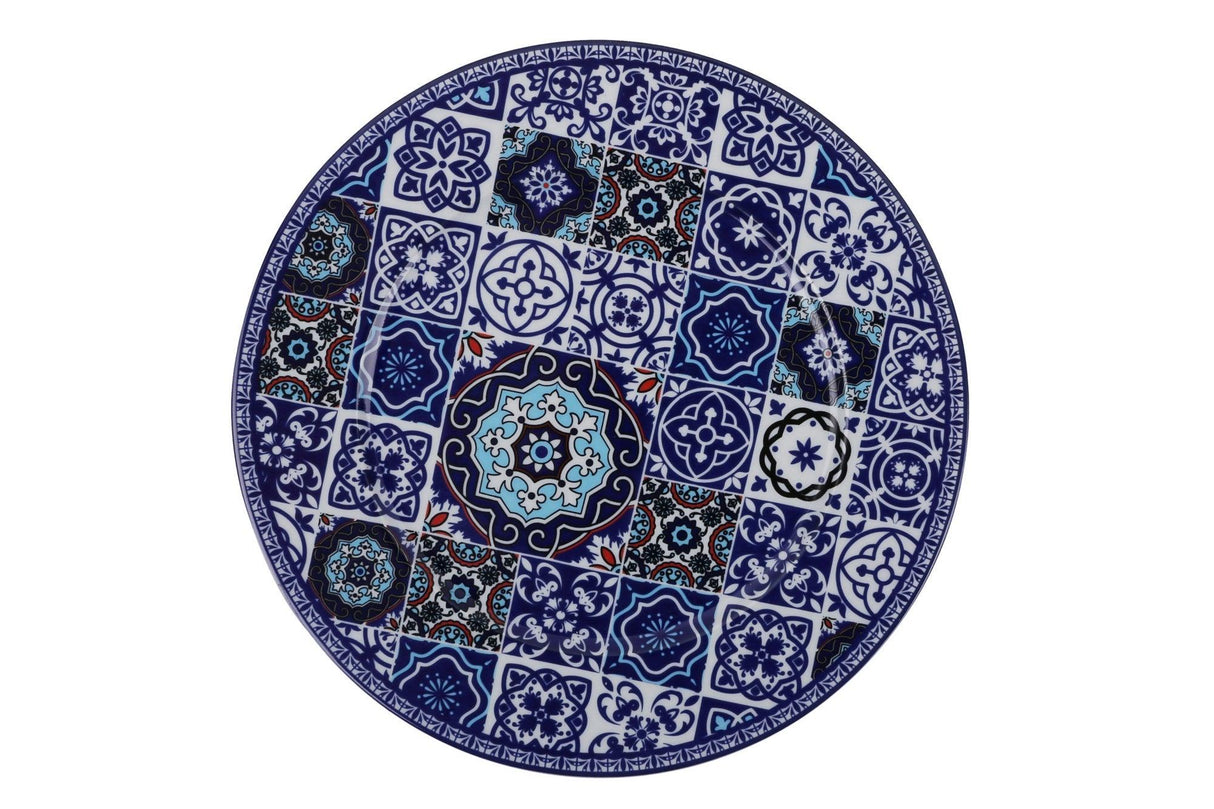 Serviciu de masa, 24 piese, Portelan, Albastru