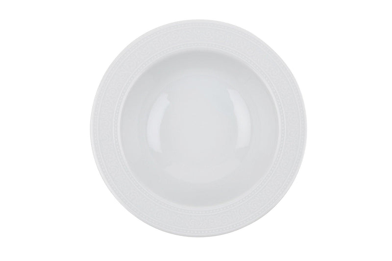 Serviciu de masa, 24 piese, Portelan, Alb