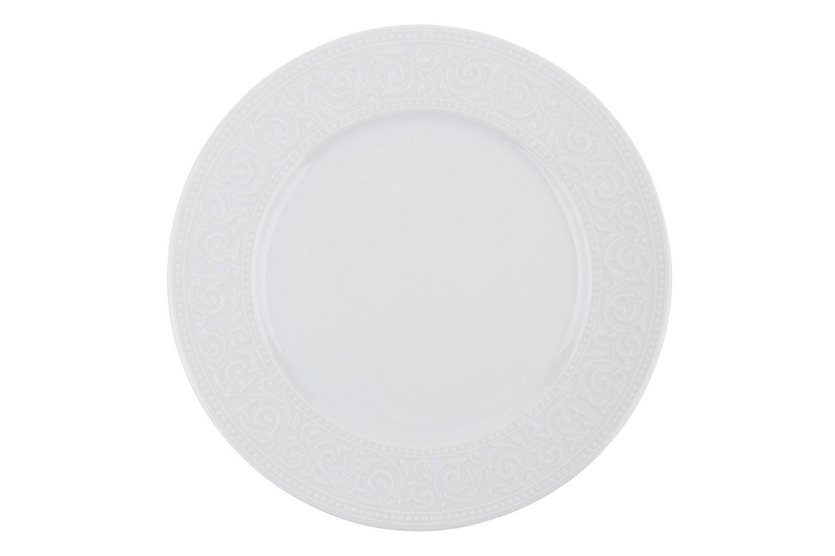 Serviciu de masa, 24 piese, Portelan, Alb