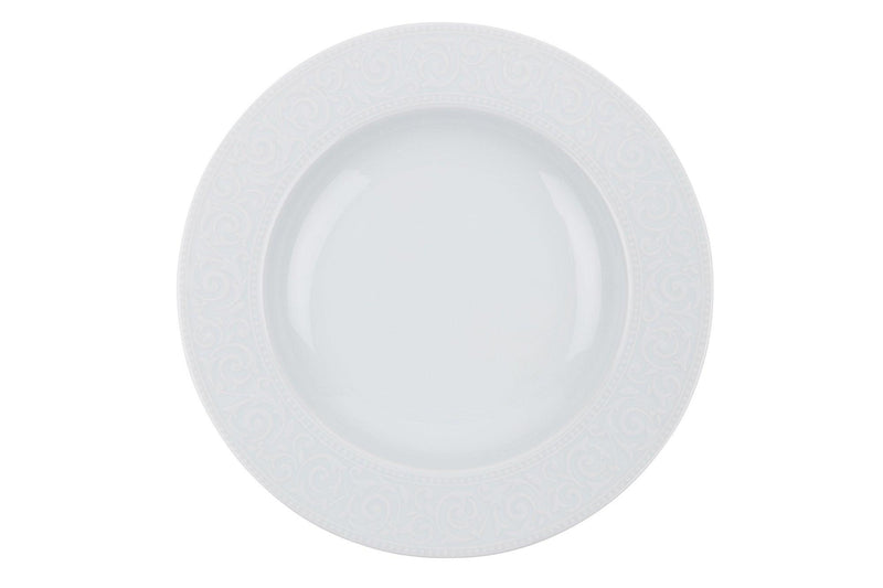 Serviciu de masa, 24 piese, Portelan, Alb