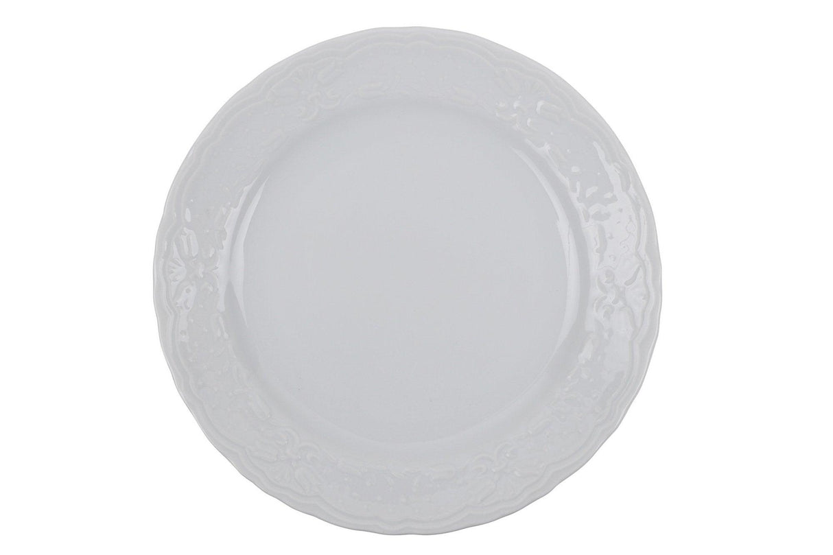 Serviciu de masa, 24 piese, Portelan, Alb