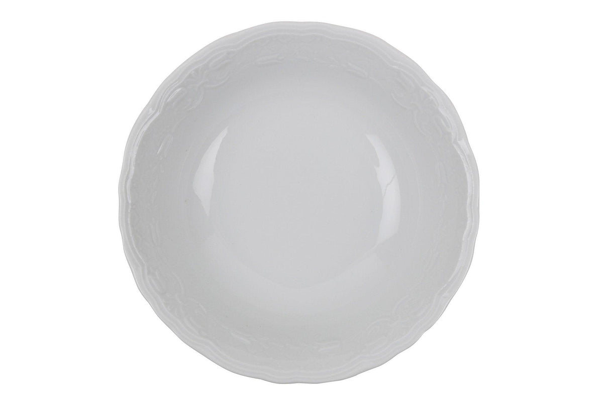 Serviciu de masa, 24 piese, Portelan, Alb